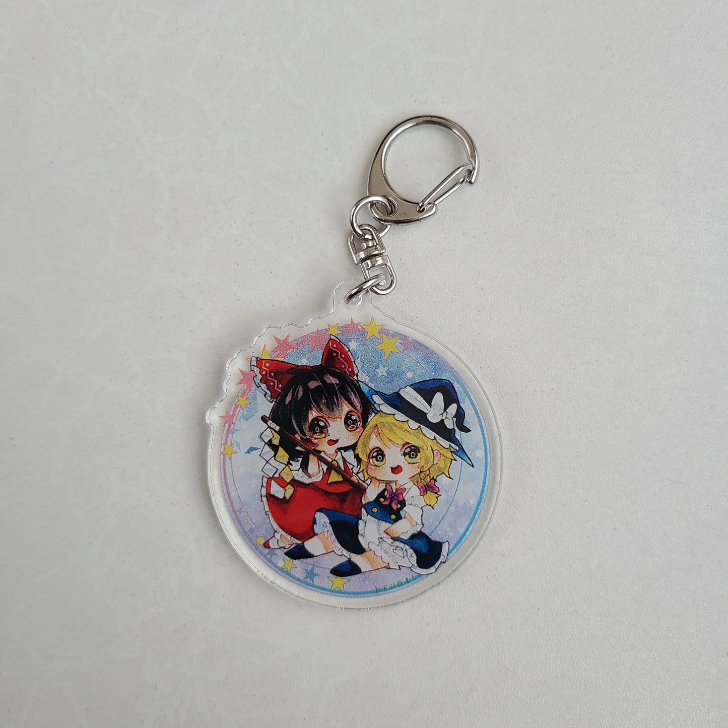 Llavero acrilico Marisa x Reimu