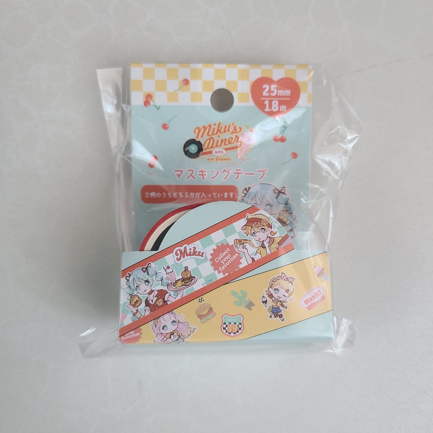 Washi tape Miku's Dinner