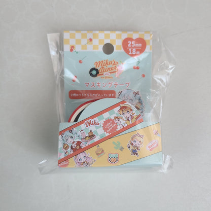Washi tape Miku's Dinner