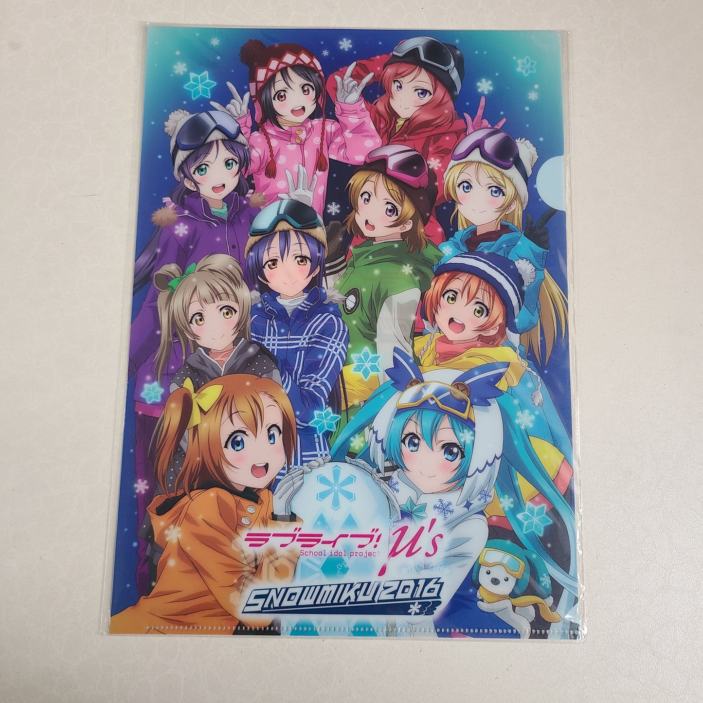 Carpeta single µ's x Snow Miku