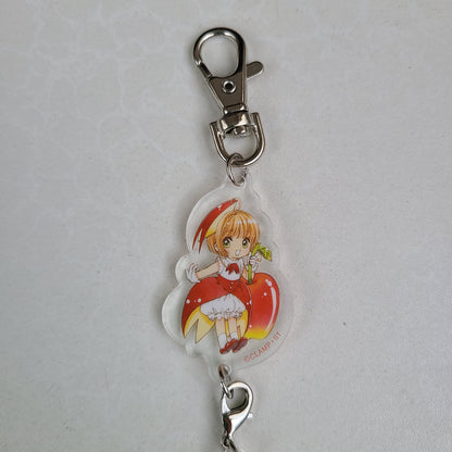 Colgante acrílico Sakura x Syaoran x Kero