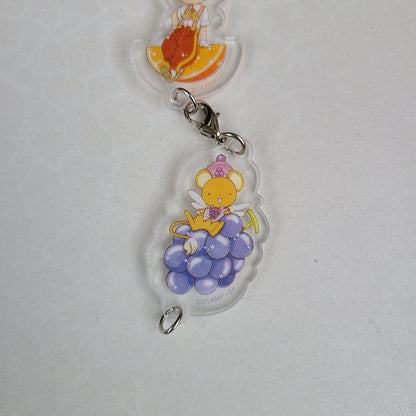 Colgante acrílico Sakura x Syaoran x Kero