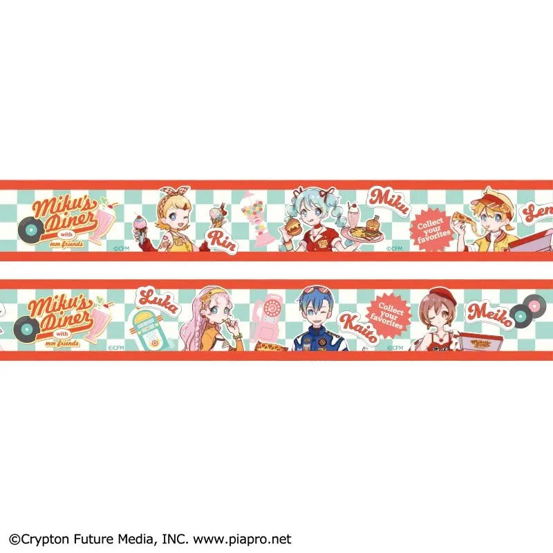 Washi tape Miku's Dinner