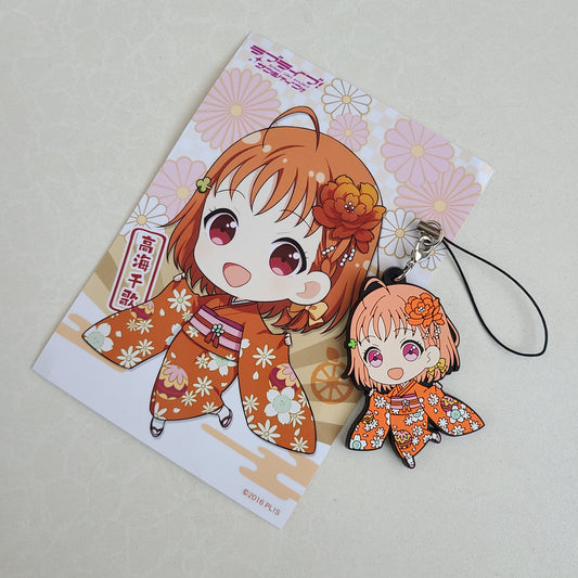 Strap de goma con postal Chika Takami