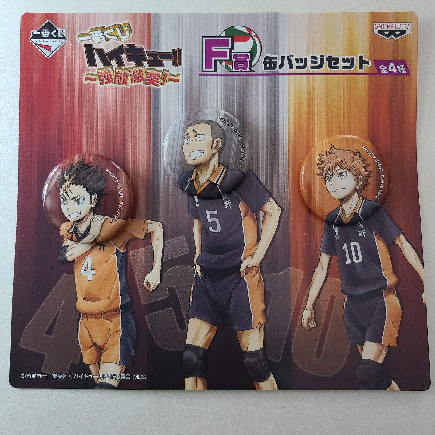Set de chapitas Karasuno
