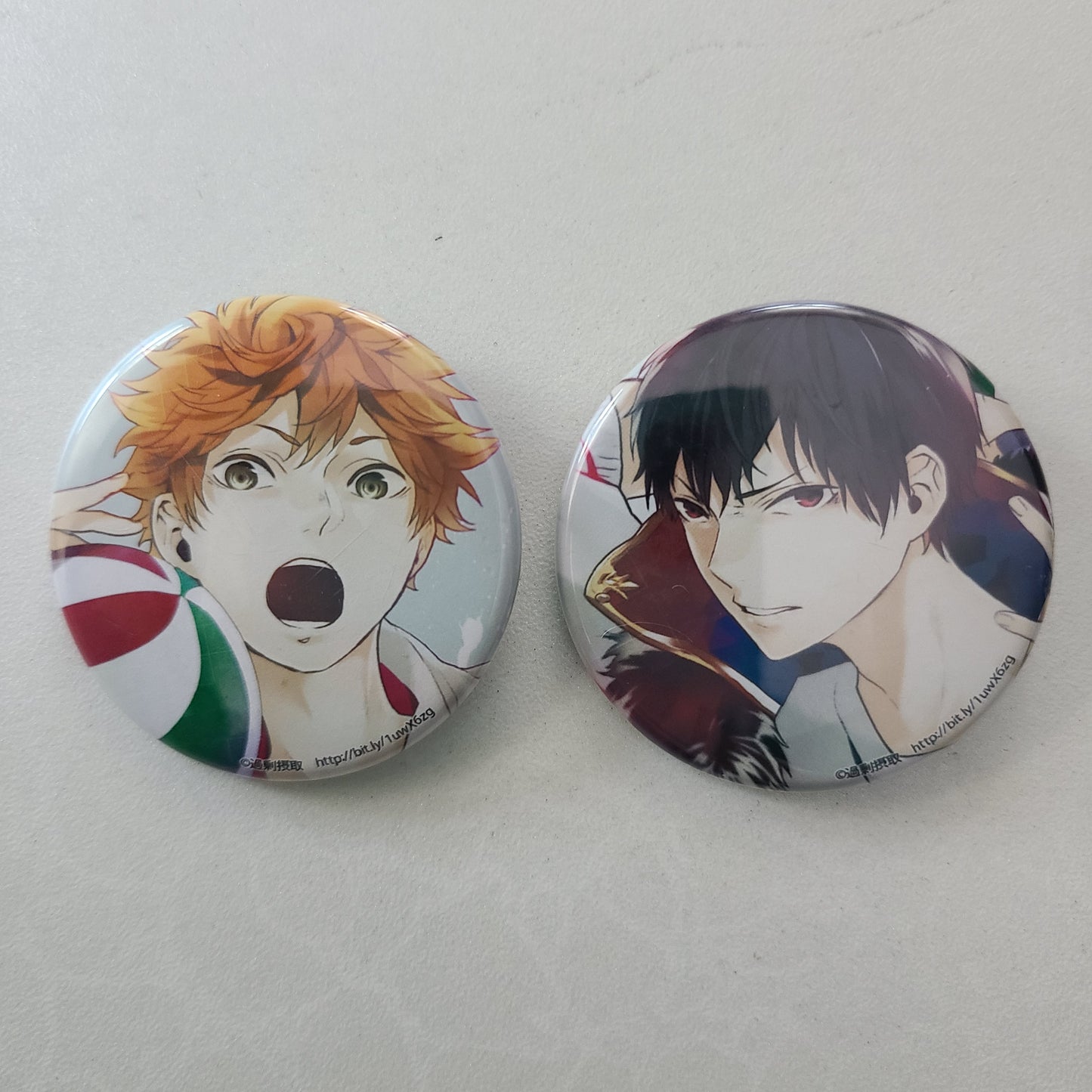 Set de chapitas Hinata & Kageyama