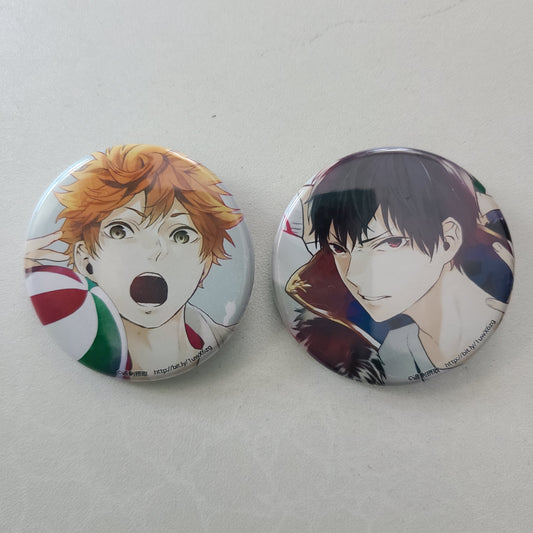 Set de chapitas Hinata & Kageyama