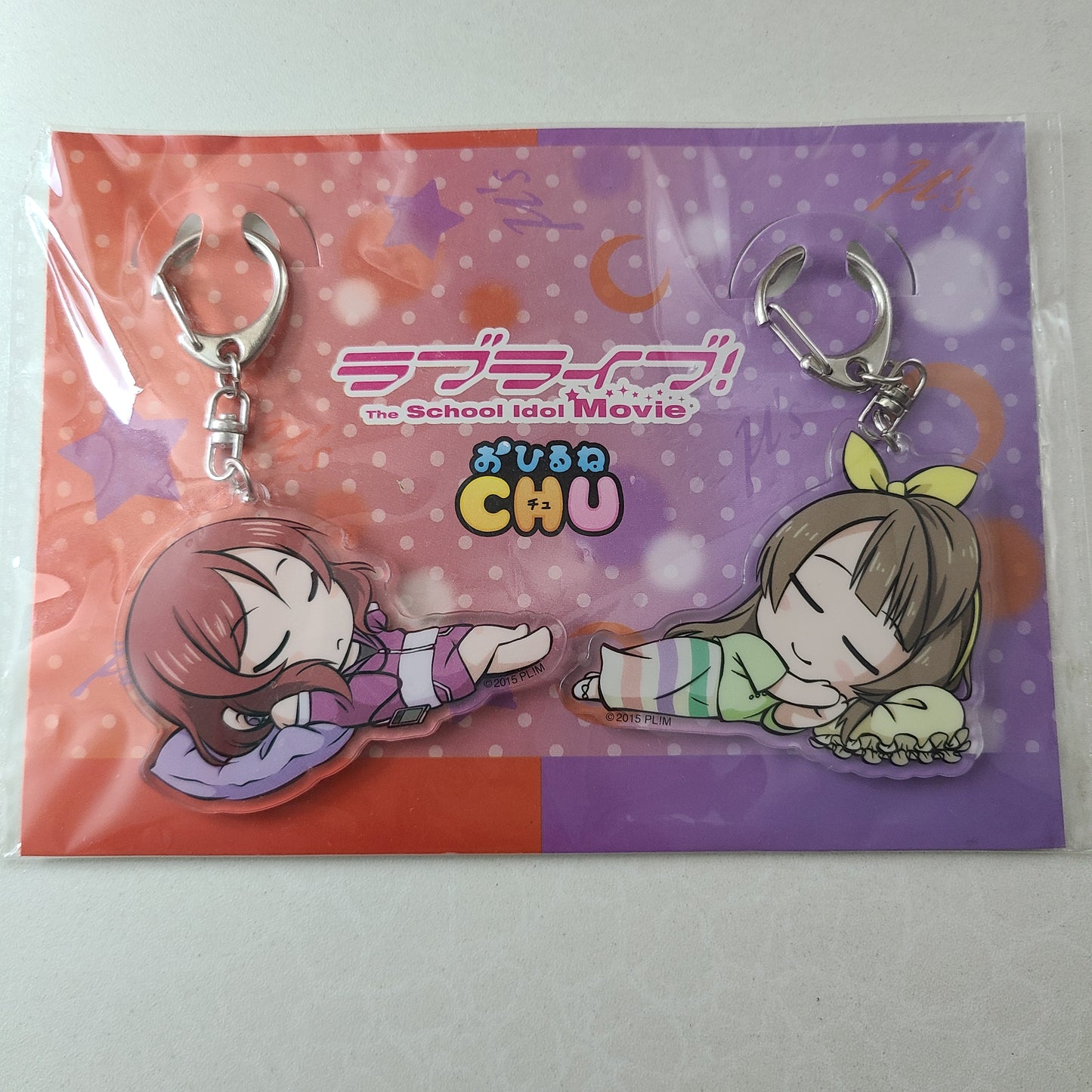 Set de llaveros acrílicos Kotori & Maki
